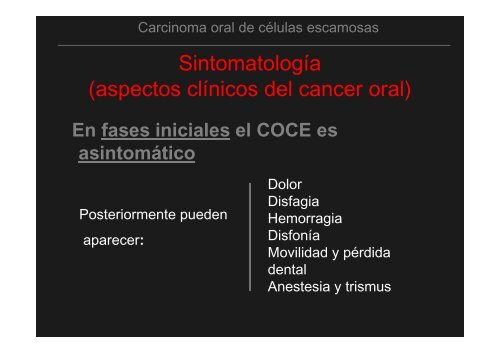 Curso Diagnóstico precoz del cáncer oral.