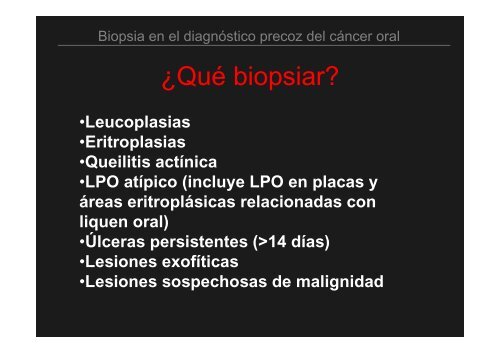 Curso Diagnóstico precoz del cáncer oral.