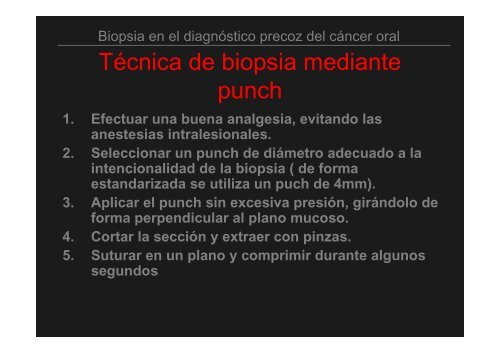 Curso Diagnóstico precoz del cáncer oral.