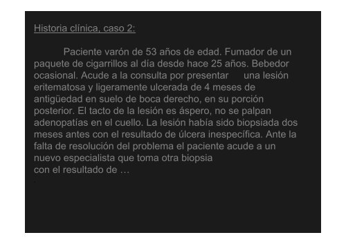 Curso Diagnóstico precoz del cáncer oral.