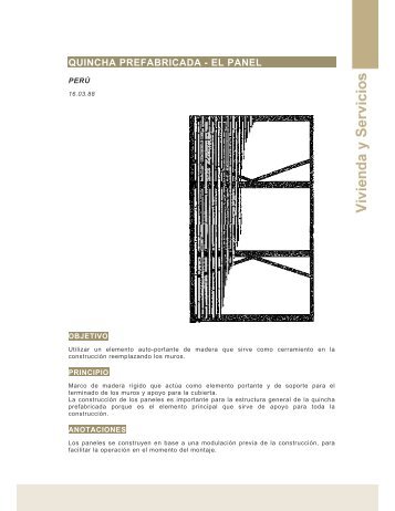 Quincha prefabricada-el panel (Peru ) - Ideassonline.org