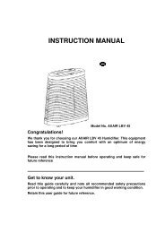 Download User Manual - Air and Water Centre