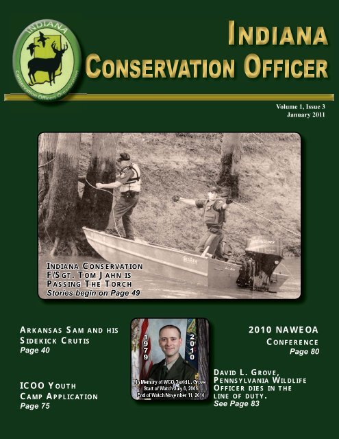 ICOO Jan 2011.indd - Indiana Conservation Officers Organization, Inc.