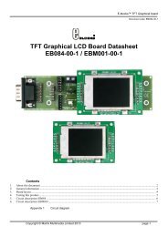 TFT Graphical LCD Board Datasheet EB084-00-1 ... - Elektor