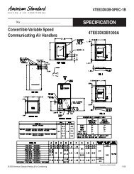 American Standard Specification - Convertible ... - Nature Air Corp