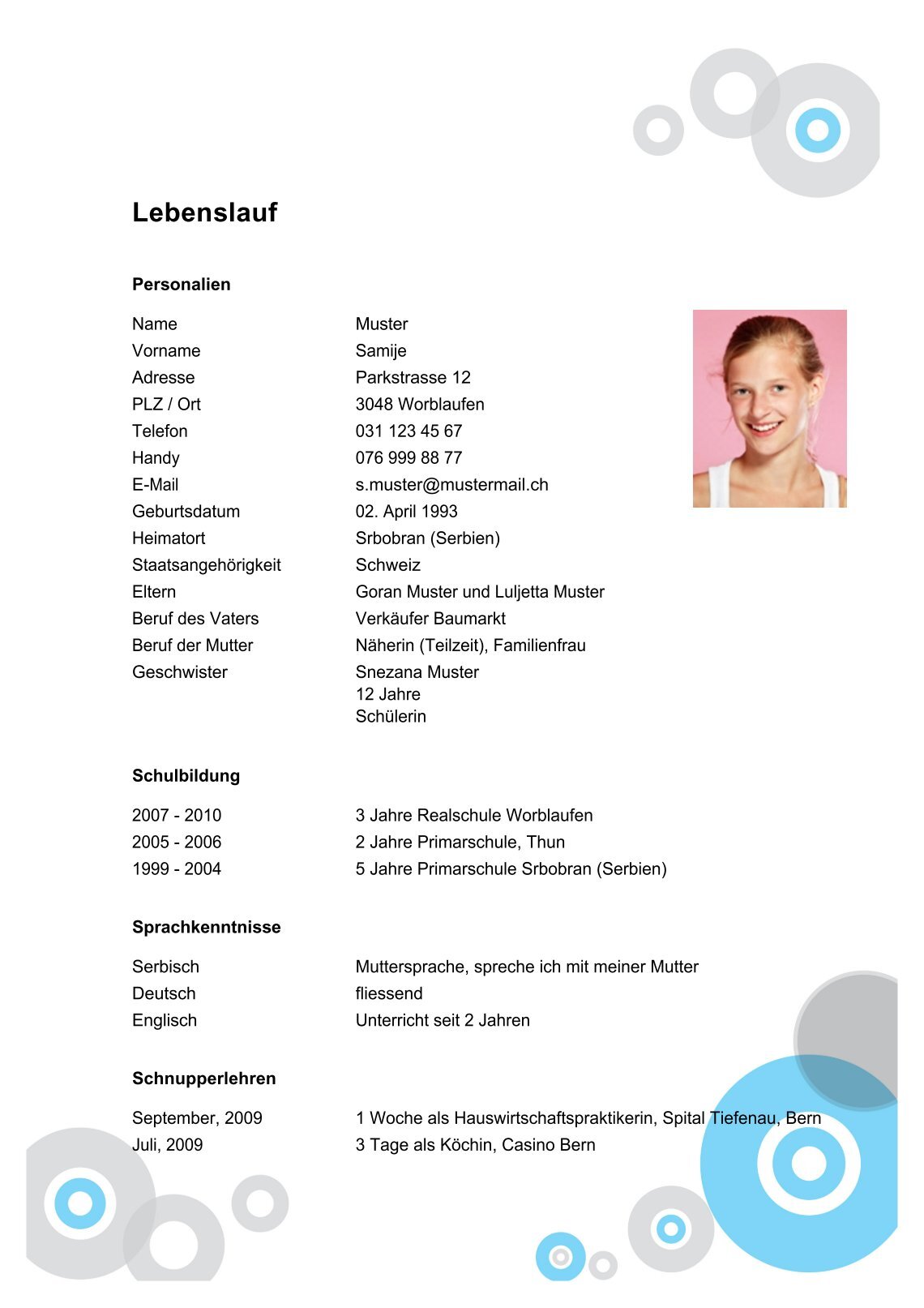 lebenslauf