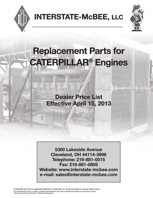 Replacement Parts for CATERPILLARÃ‚Â® Engines - Interstate McBee