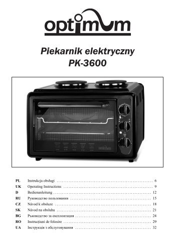 Piekarnik elektryczny PK-3600 - Optimum