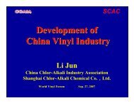 Development of China Vinyl Industry