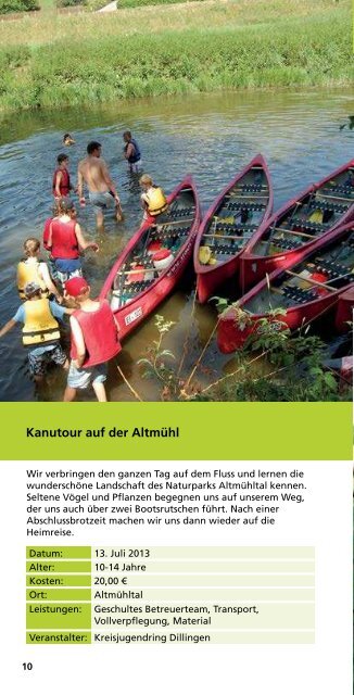 Ferien - Landkreis Dillingen a. d. Donau