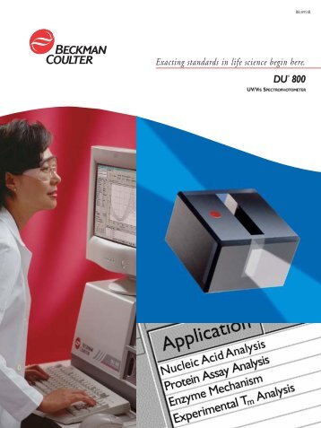 Beckman Coulter DU 800 - Labplan