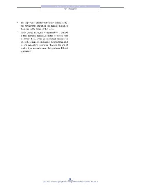 Volume II - PDF - International Association of Deposit Insurers