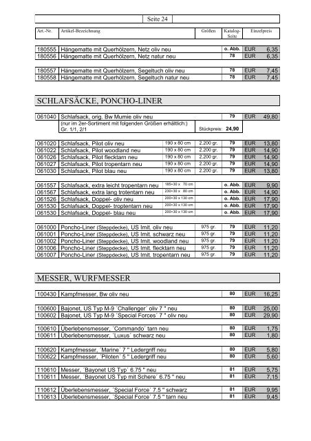 A.blöchl Grosshandels Gmbh Grosshandels-Preisliste 2012 / 10