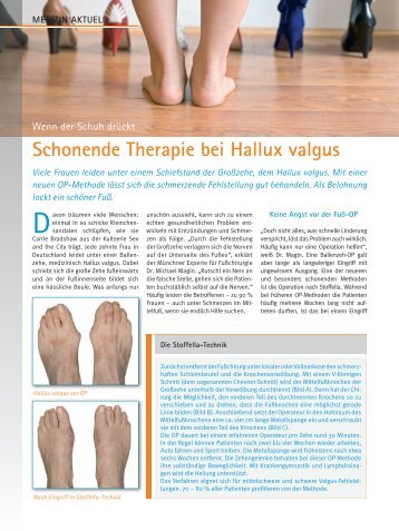 Schonende Therapie bei Hallux valgus - Fusschirurgie Dr. Rudolf ...