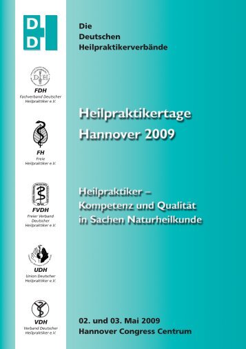 Die Deutschen Heilpraktikerverbände 02. und 03. Mai 2009 - DDH