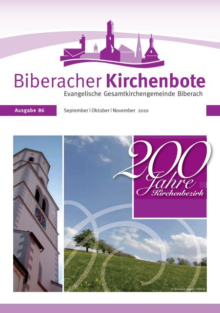 Kirchenbote - Evangelische Gesamtkirchengemeinde Biberach