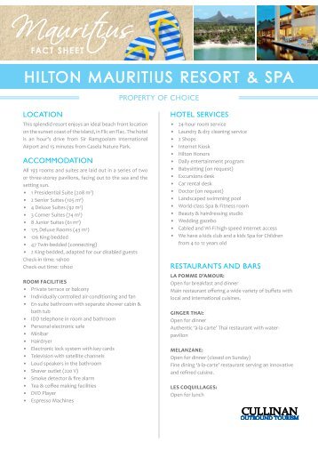 Hilton Mauritius Resort & Spa - Thompsons Tours