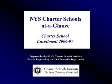 A Look at State-wide Charter - Newyorkcharters.org
