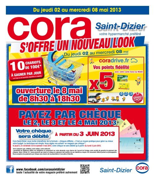 PAYEZ PAR CHÃ¨QUE - Cora