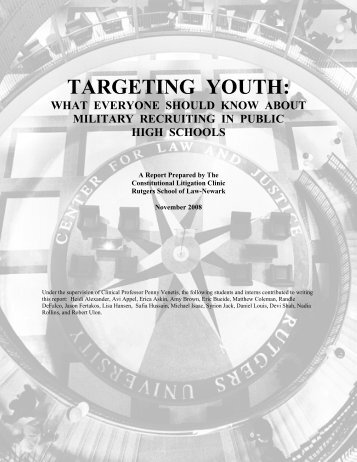 targeting youth: what everyone should know about military recruiting ...