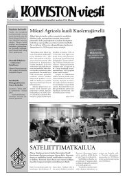 2007 4. - Suomen Koivisto seura ry