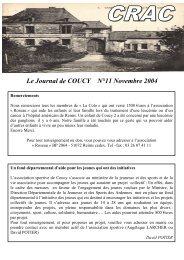 Le Journal de COUCY NÂ°11 Novembre 2004 - Commune de Coucy