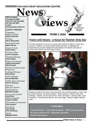 News views - Van Asch Deaf Education Centre
