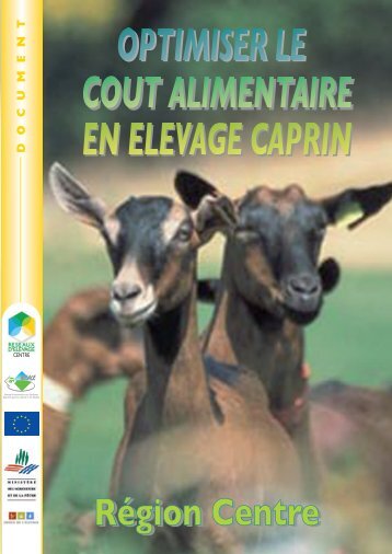 Optimiser le coût alimentaire en élevage caprin - Chambre d ...