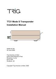 TT21 Mode S Transponder Installation Manual - Wings and Wheels