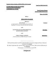 High Court Judgment Template - Reinsurance Focus