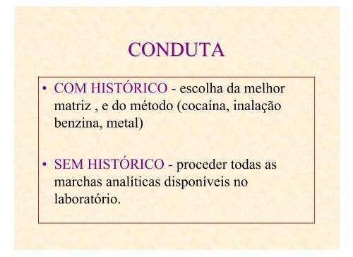 A Toxicologia Forense no Brasil Alice A da Matta Chasin - Palestras ...