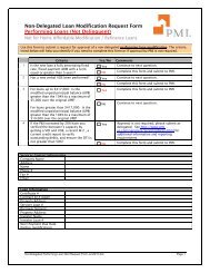 Non-Delegated Loan Modification Request Form Performing Loans