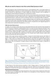 Why do we need to measure more than central ... - AtCor Medical