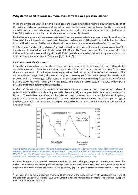 Why do we need to measure more than central ... - AtCor Medical