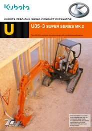 view product brochure - Kubota