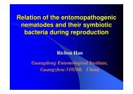 Relation of the entomopathogenic nematodes ... - COST Action 850