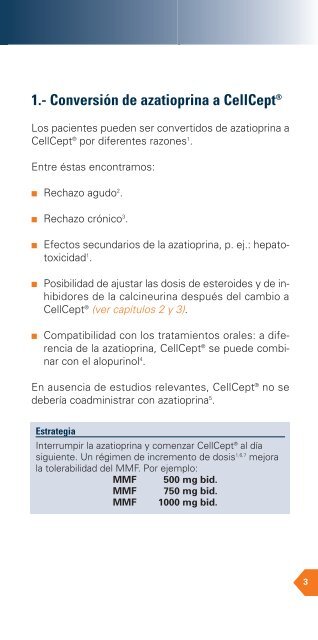 en el tratamiento con CellCept - Roche Trasplantes