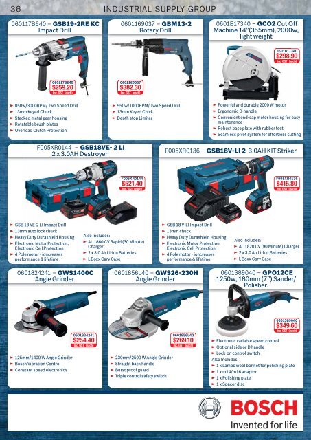 INDUSTRIAL SUPPLY GROUP - McGinns