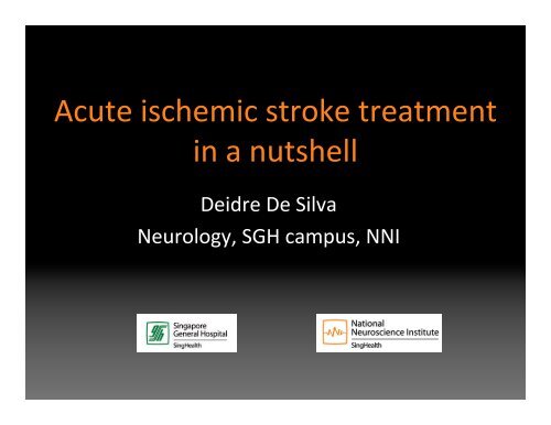 Acute ischemic stroke treatment in a nutshell