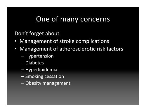 Acute ischemic stroke treatment in a nutshell