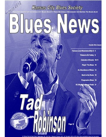 Inside this issue: - Kansas City Blues Society