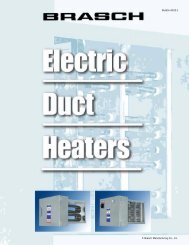 BRASCH Electric Duct Heater - tebaf