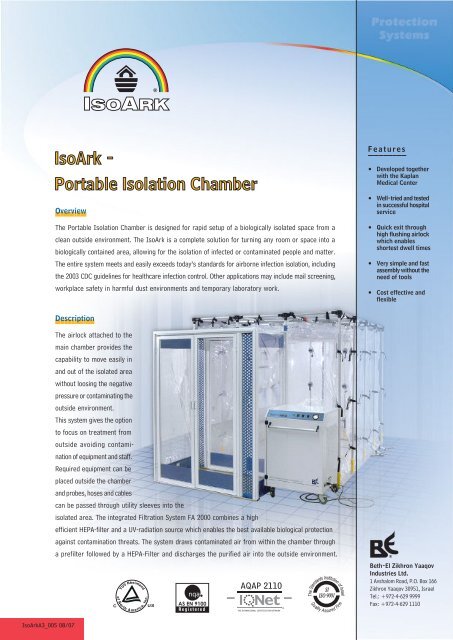 IsoArk - Portable Isolation Chamber - tebaf
