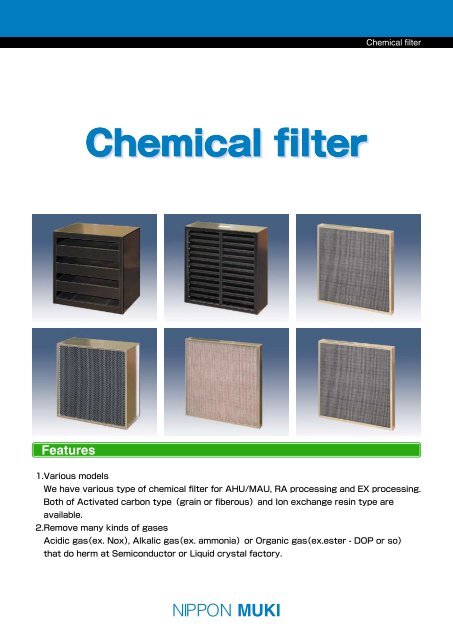 Nippon Muki Chemical Filter Catalogue - tebaf