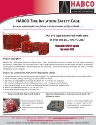 HABCO Tire Inflation Safety Cage