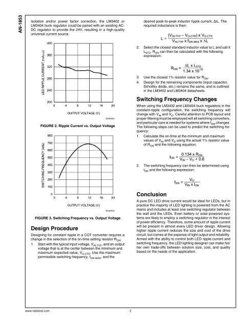 Application Note 1853 COT Drivers Control LED Ripple Current