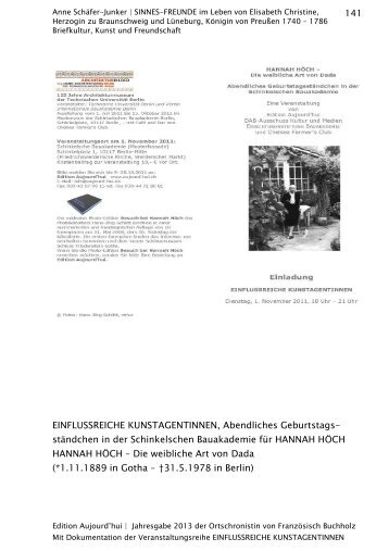 pdf zum Download. - Hannah-Höch-Haus
