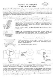 Tracy Owen Ã¢Â€Â“ Fine Finishing Tools by Henry Taylor Tools Limited