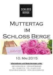 Muttertag im Schloss Berge