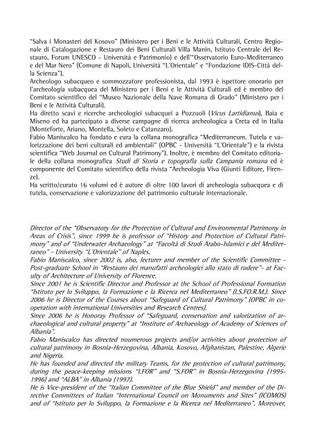 Fabio MANISCALCO - web journal - UniversitÃ  degli studi di Napoli ...